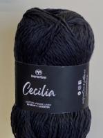 Svarta Faret CECILIA (285001 черный); 53% хлопок,33% вискоза, 14% лен; 50 г / 110 м