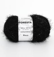 FORESTA цвет black в крапинку. Состав: 56% меринос 14% альпака 30% нейлон. Метраж/вес мотка: 200м/100г