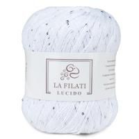 La Filati Lucido (80004); Состав: 90% Хлопок, 10% Микропайетки; 50 г / 445 м
