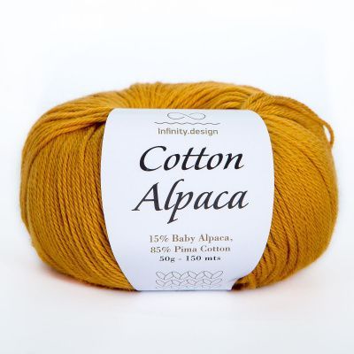 Infinity Cotton Alpaca ( 2335 MUSTARD)  85% хлопок, 15 % беби альпака 50гр/150 м
