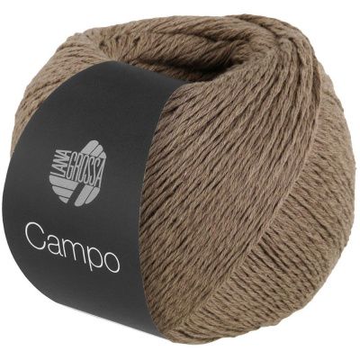 Lana Grossa CAMPO 023 серо-коричневый; Состав: 65 % Хлопок, 25 % Вискоза, 10 % Лён; 50гр/165м