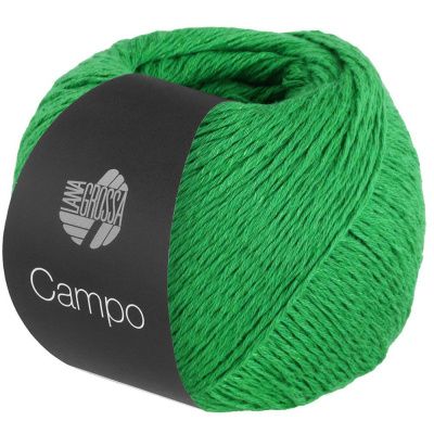 Lana Grossa CAMPO 009 нефритово-зеленый; Состав: 65 % Хлопок, 25 % Вискоза, 10 % Лён; 50гр/165м